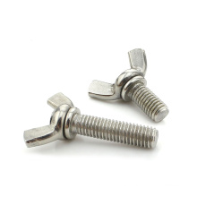 M6*20mm Carbon Steel Blue White Zinc Plated Grade 4.8 Stainless Steel 304 316 Butterfly Nuts Wing nuts Wing bolts